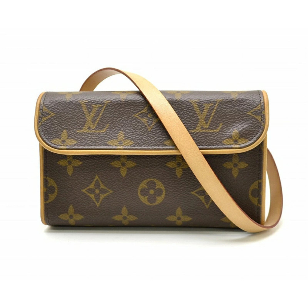 LOUIS VUITTON Monogram Pochette Florentine Waist Clutch Bag Hip Strap XS